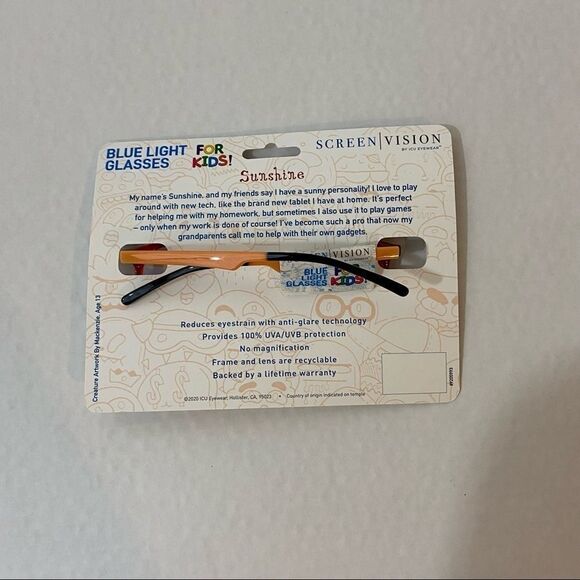 ICU Kids Screen Vision Blue Light Filtering Glass - Picture 5 of 6